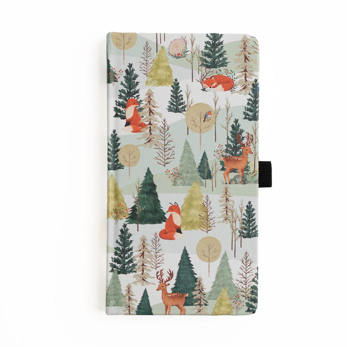 Fox in Winter Woods Dot Grid Notebook