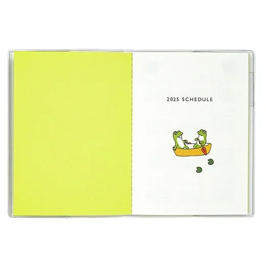 2025 Frog Time Monthly Planner A6 Size Soft Cover - Tea Time