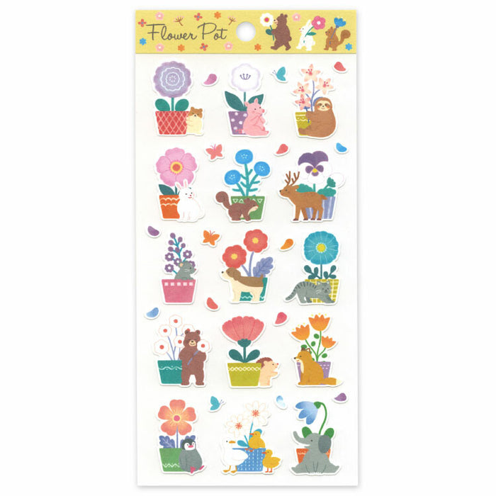 Paper Stickers - Flower Pots