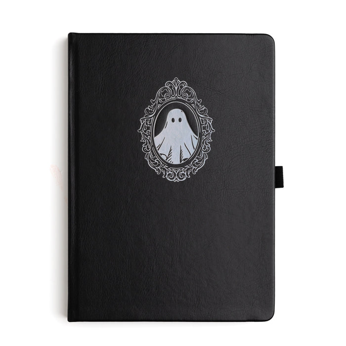 Cute Ghost Dot Grid Notebook