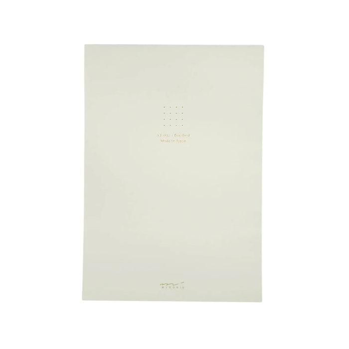 Midori A5 Colour Notepad - Dot Grid - White