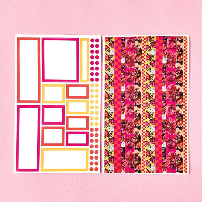 Jewel Tone Blooms Sticker Book