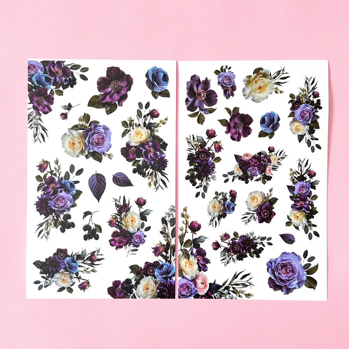 Jewel Tone Blooms Sticker Book