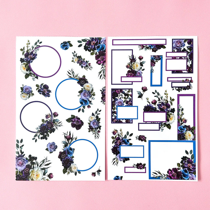 Jewel Tone Blooms Sticker Book