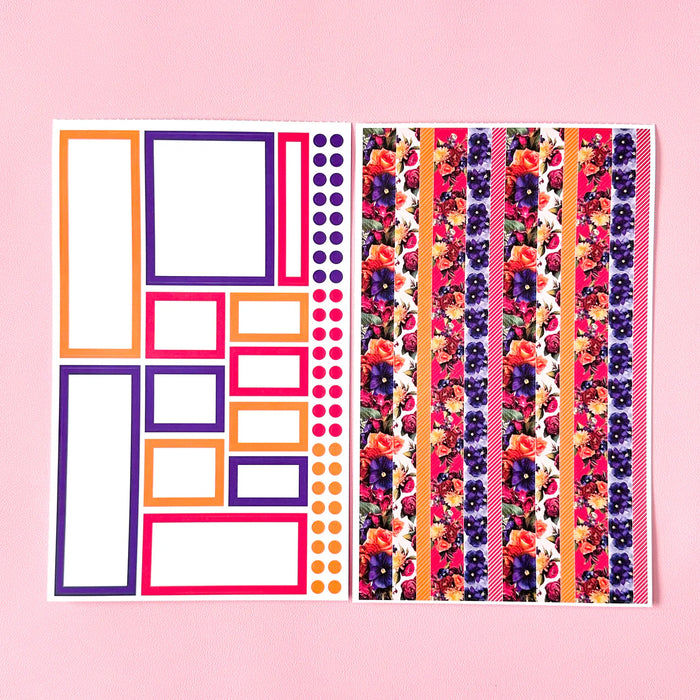 Jewel Tone Blooms Sticker Book