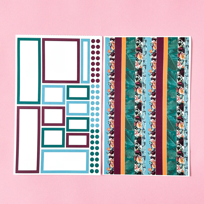 Jewel Tone Blooms Sticker Book