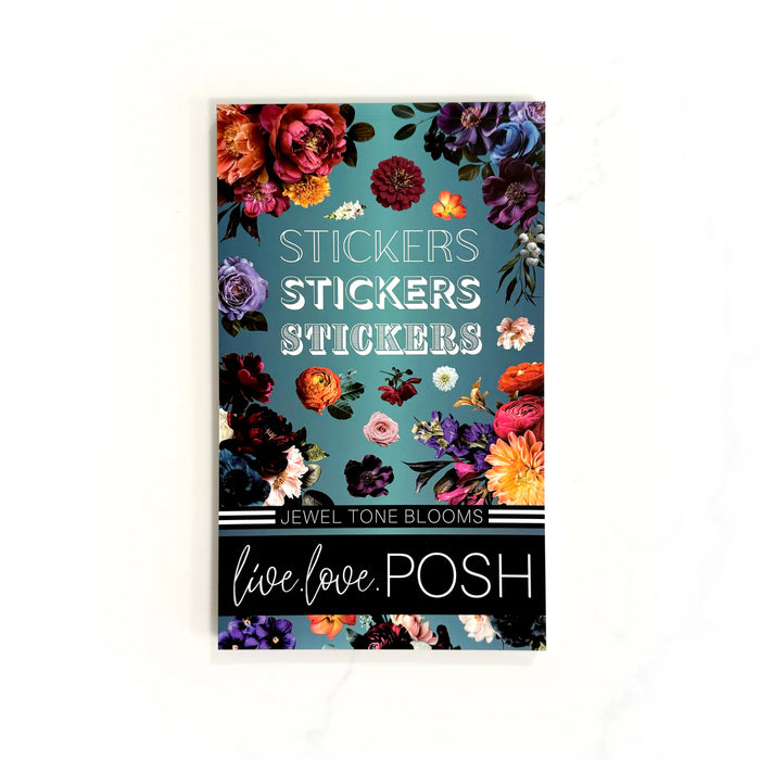 Jewel Tone Blooms Sticker Book