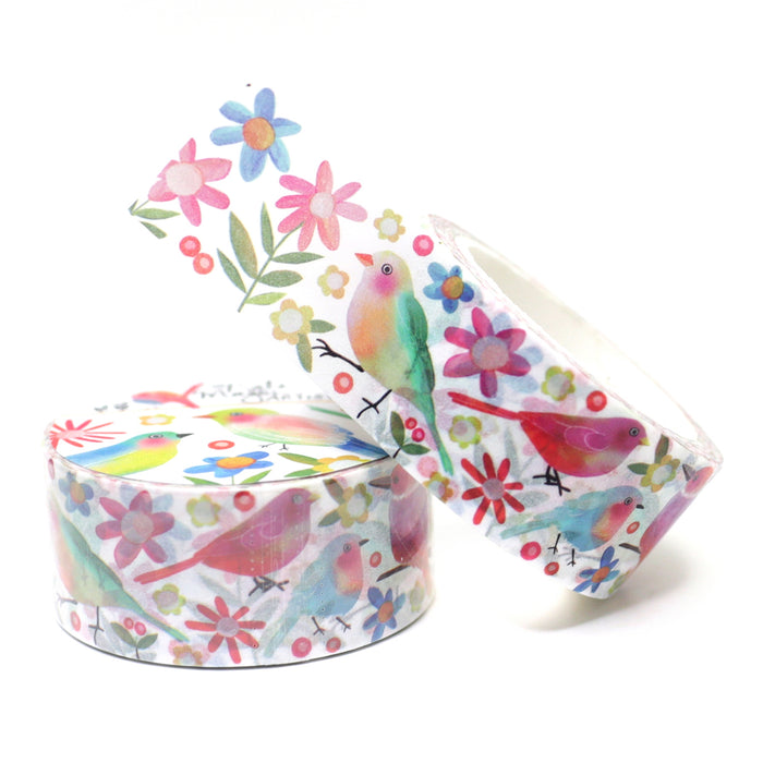 Rainbow Birds Washi Tape