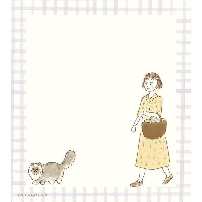 'Bonjour Paris' Series Memo Pad - Antique Shopping