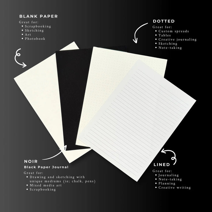 Literati A5 Notebook - Black