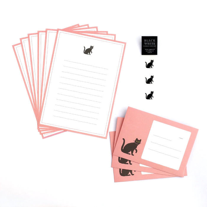 Letter Writing Set - Black Cats