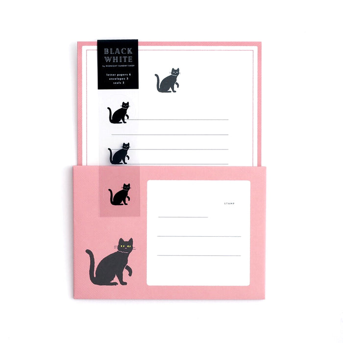 Letter Writing Set - Black Cats