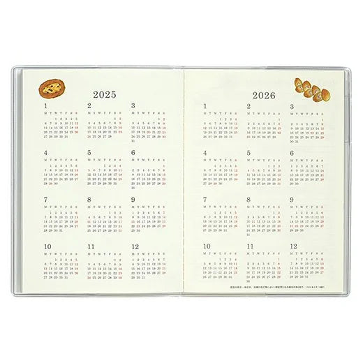 2025 Yusuke Yonezu Monthly Planner A6 Size Soft Cover - Tools