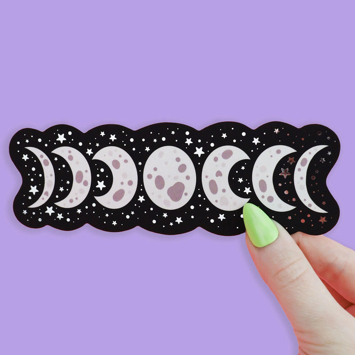 Moon Phase Foil Bookmark