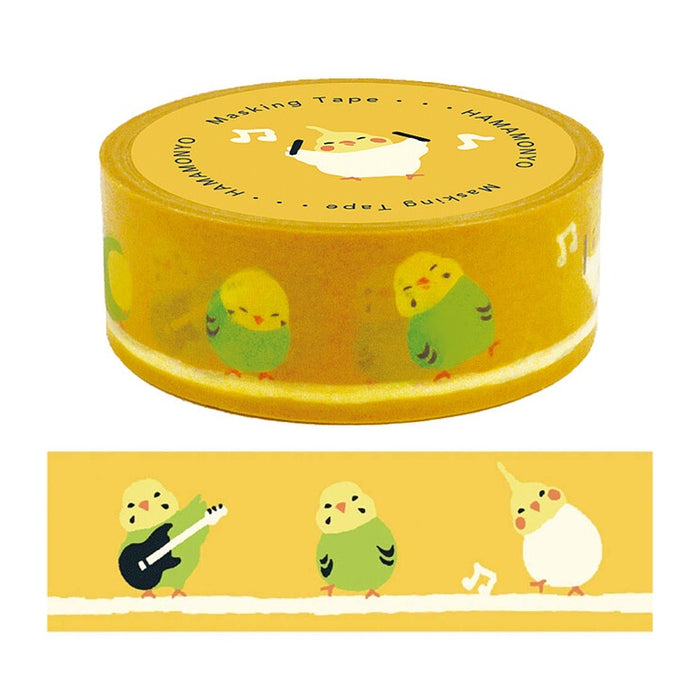 Musical Parakeet Washi Tape