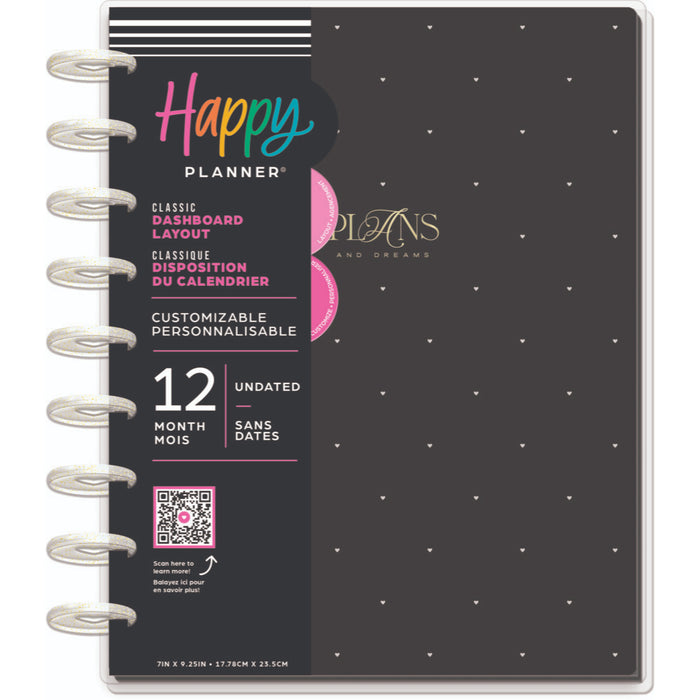 The Happy Planner Undated 'Sweet & Simple' CLASSIC DASHBOARD Happy Planner - 12 Months