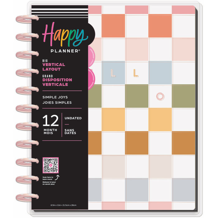 The Happy Planner Undated 'Simple Joys' BIG VERTICAL Happy Planner - 12 Months