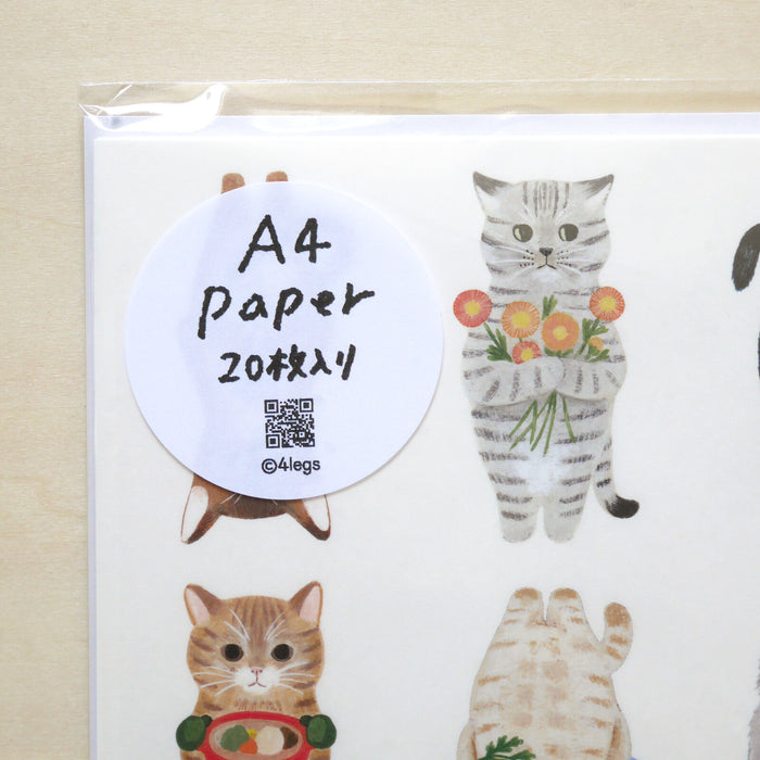 A4 Paper Pack - Picture Book Cats #2 (20 Sheets)