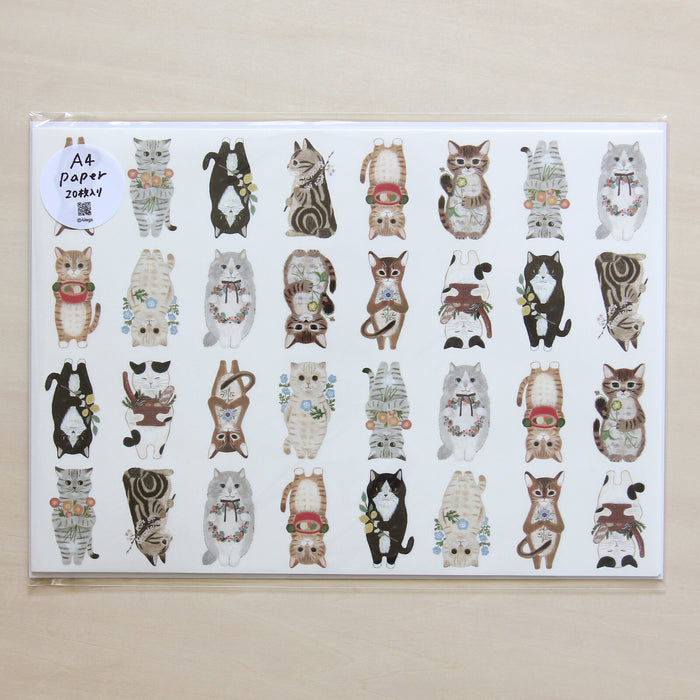 A4 Paper Pack - Picture Book Cats #2 (20 Sheets)