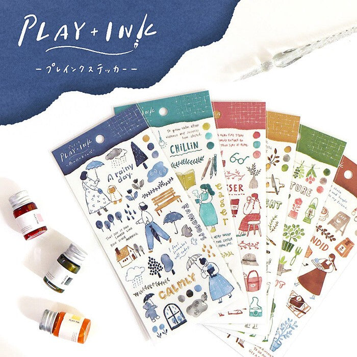 Mind Wave 'Play+Ink' Series Stickers - Plants