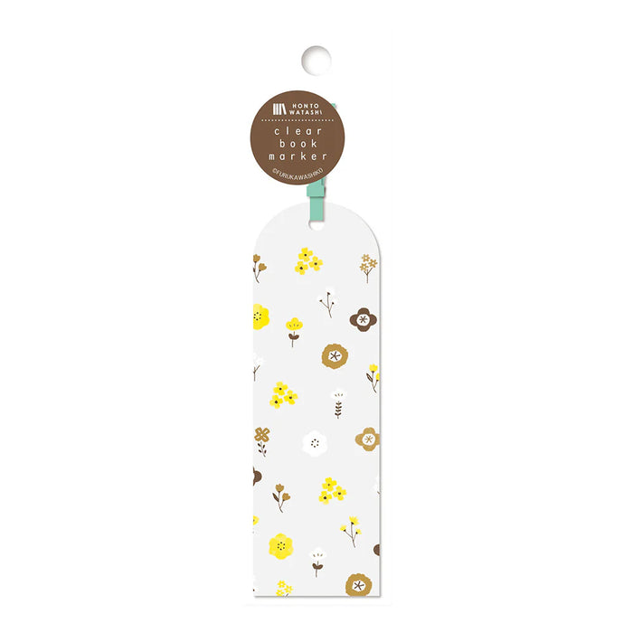 Clear Bookmark - Small Flowers