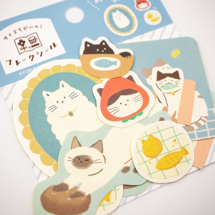 Paper Flake Stickers - Cats