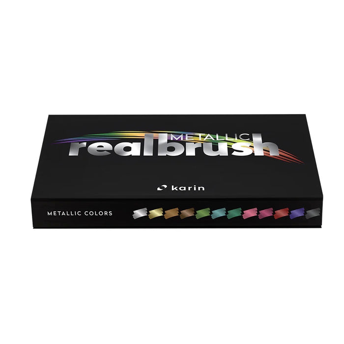 RealBrush Metallic Brush Pens - 12 Colour Set