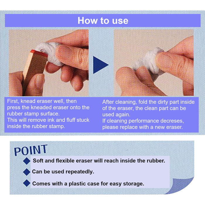 Kneadable Eraser for Rubber Stamp Cleaning