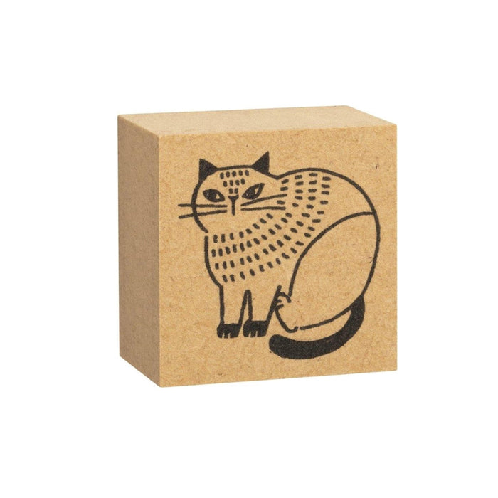 Wood Stamp - Sitting Cat