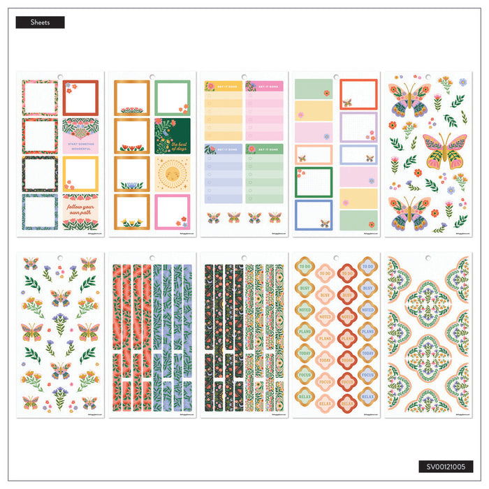 The Happy Planner BIG Value Pack Stickers - Golden Meadow - 30 Sheets