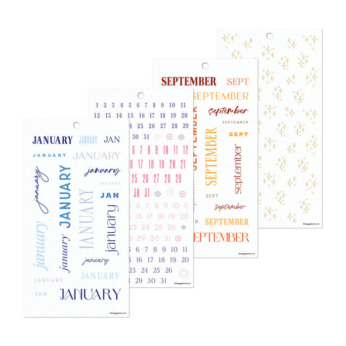 The Happy Planner CLASSIC Value Pack Stickers - Colourful Months - 30 Sheets