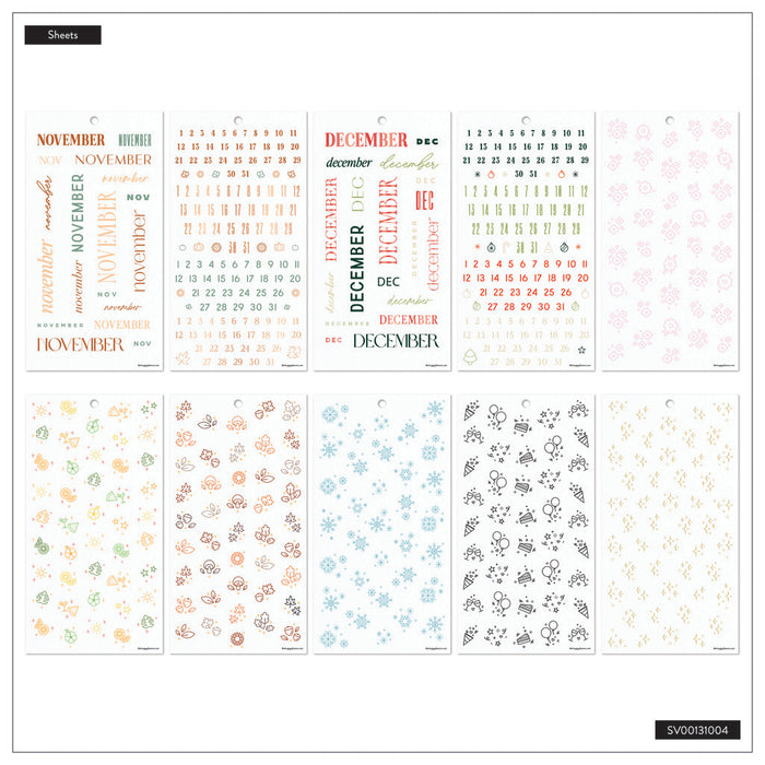 The Happy Planner CLASSIC Value Pack Stickers - Colourful Months - 30 Sheets