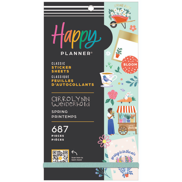 The Happy Planner CLASSIC Value Pack Stickers - Spring Sensations - 30 Sheets