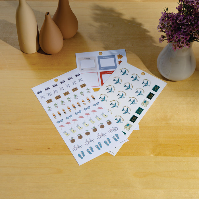 The Happy Planner CLASSIC Value Pack Stickers - See The World - 30 Sheets