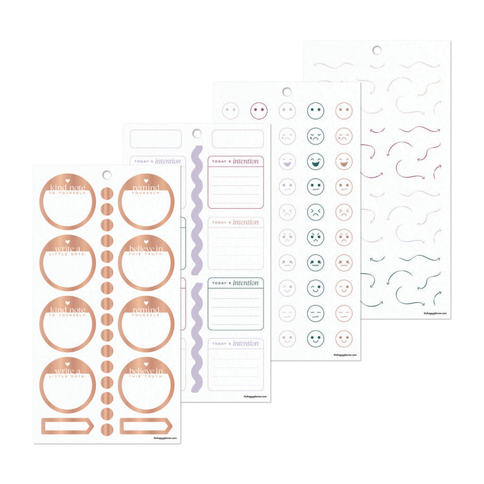 The Happy Planner CLASSIC Value Pack Stickers - Reflect & Grow - 30 Sheets