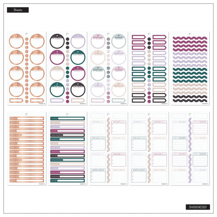 The Happy Planner CLASSIC Value Pack Stickers - Reflect & Grow - 30 Sheets