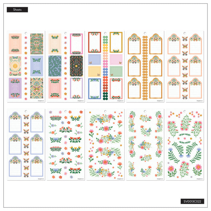 The Happy Planner CLASSIC Value Pack Stickers - Golden Meadow - 30 Sheets