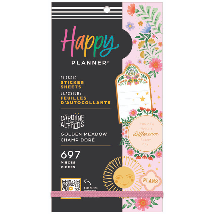 The Happy Planner CLASSIC Value Pack Stickers - Golden Meadow - 30 Sheets