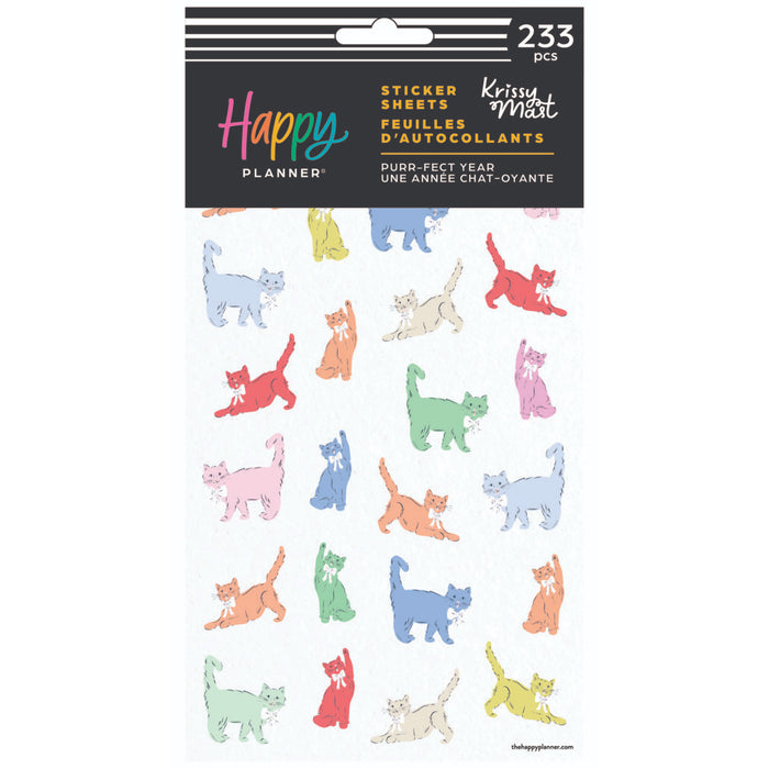 The Happy Planner 'Purr-fect Year' Stickers - 10 Sheets