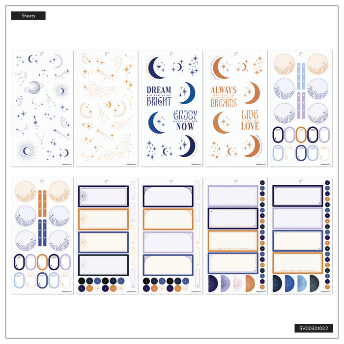 The Happy Planner MINI Value Pack Stickers - Starcrossed - 30 Sheets