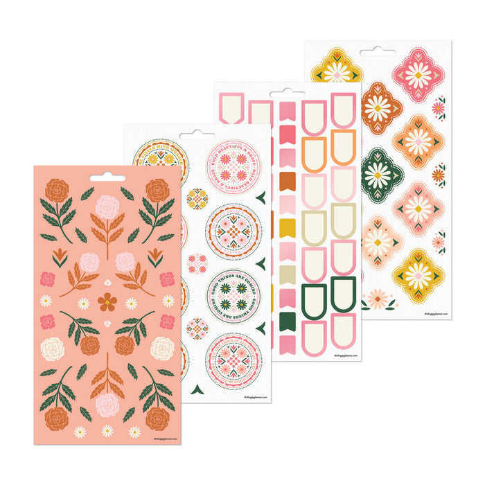 The Happy Planner 'Western Wildflower' Stickers - 10 Sheets