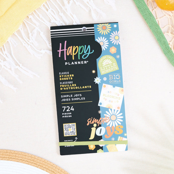 The Happy Planner CLASSIC Value Pack Stickers - Simple Joys - 30 Sheets