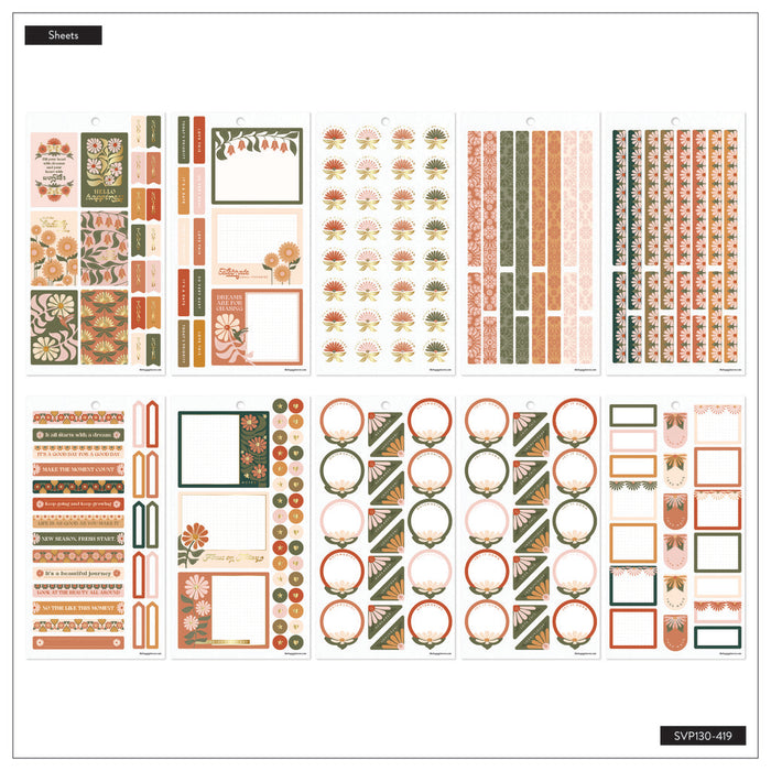 The Happy Planner CLASSIC Value Pack Stickers - Desert Rose - 30 Sheets