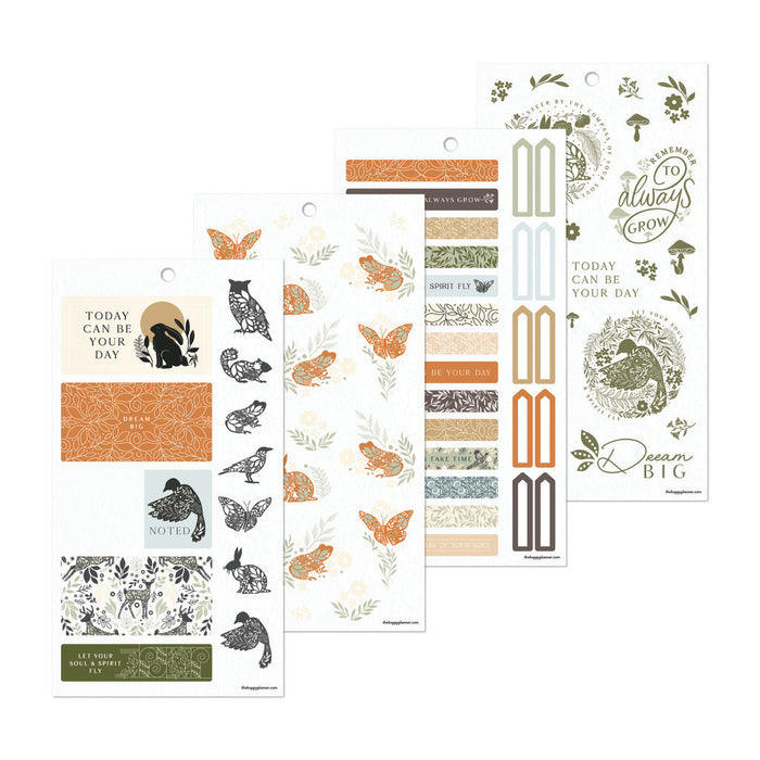 The Happy Planner CLASSIC Value Pack Stickers - Wild Woods - 30 Sheets