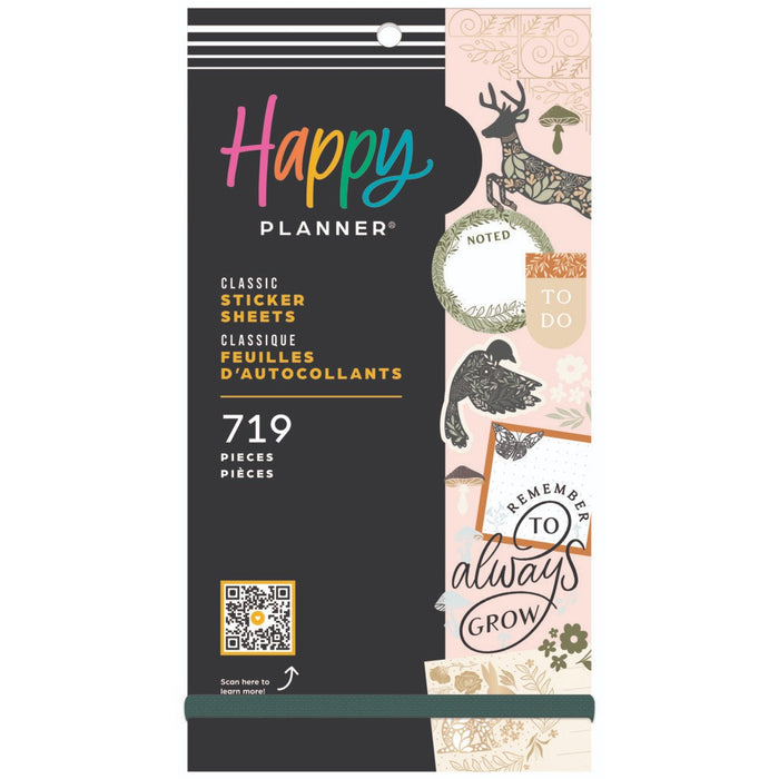 The Happy Planner CLASSIC Value Pack Stickers - Wild Woods - 30 Sheets