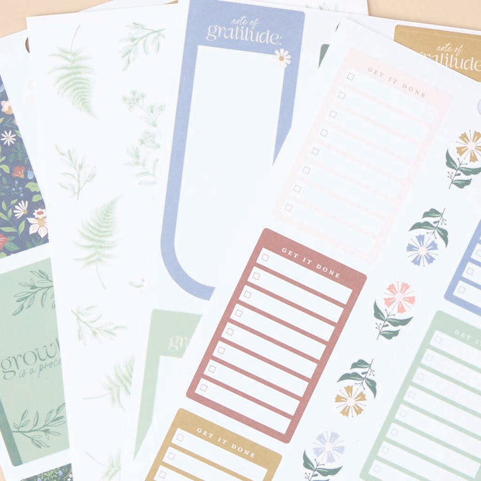 The Happy Planner CLASSIC Value Pack Stickers - Forest Flowers - 30 Sheets