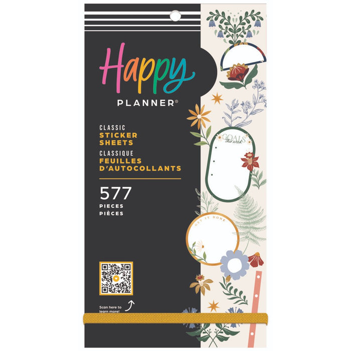 The Happy Planner CLASSIC Value Pack Stickers - Forest Flowers - 30 Sheets