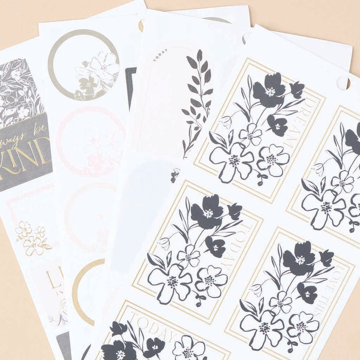 The Happy Planner CLASSIC Value Pack Stickers - Sketchy Florals - 30 Sheets