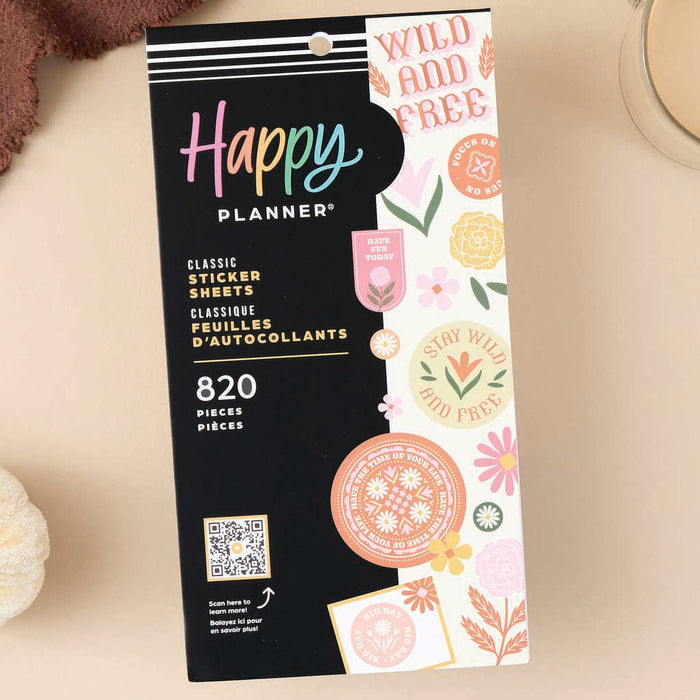 The Happy Planner CLASSIC Value Pack Stickers - Western Wildflower - 30 Sheets