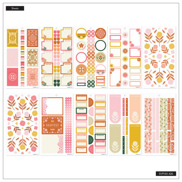 The Happy Planner CLASSIC Value Pack Stickers - Western Wildflower - 30 Sheets